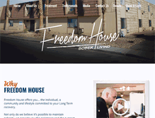 Tablet Screenshot of freedomhousesoberliving.com